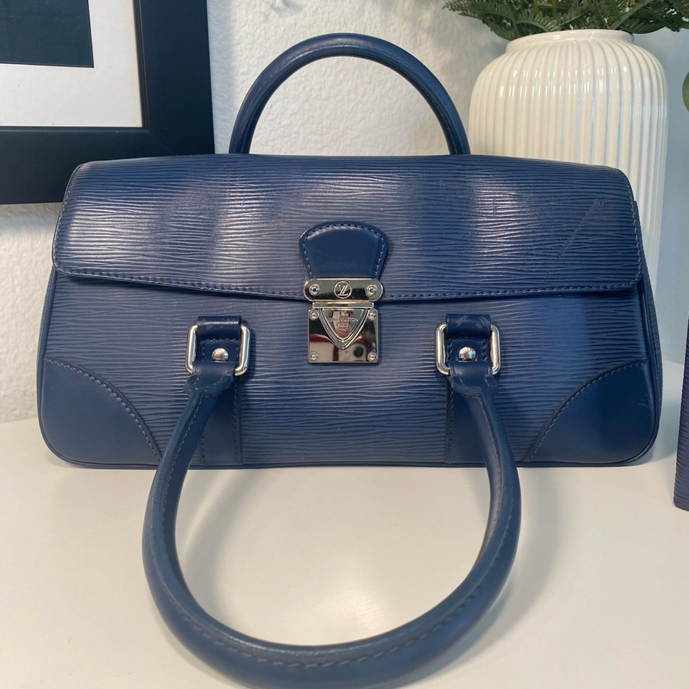 Rare Vintage Louis Vuitton Epi Sagur PM & Wallet Bundle In Myrtille - Picture 3 of 16